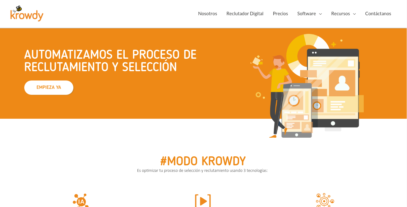 Krowdy Website image